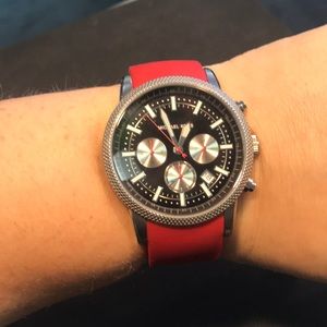 Michael Kors Mk-8239 Scout watch with red band